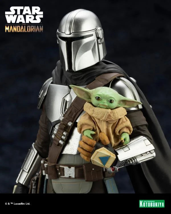 KOTOBUKIYA ARTFX+ SW193 The Mandalorian & Grogu with Beskar Staff - The Mandalorian 1/10 Scale Figure