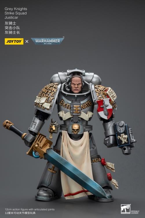 JOYTOY Warhammer 40K Grey Knights Strike Squad Justicar 1/18 Scale Action Figure