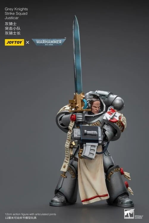 JOYTOY Warhammer 40K Grey Knights Strike Squad Justicar 1/18 Scale Action Figure