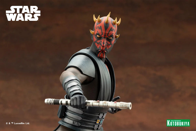 KOTOBUKIYA ARTFX SW203 Darth Maul 1/7 Scale Figure - Star Wars The Clone Wars 1/7 Scale Figure