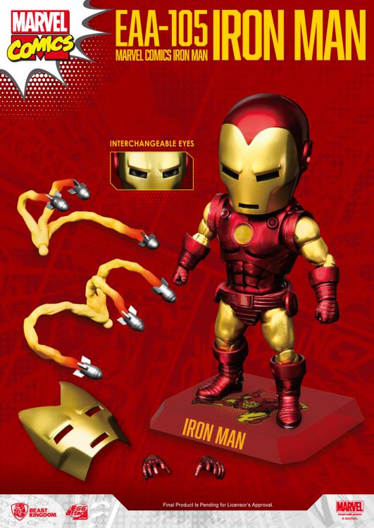 BEAST KINGDOM Egg Attack EAA-105 Iron Man (Classic) - Marvel Action Figure
