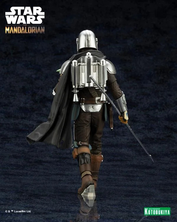 KOTOBUKIYA ARTFX+ SW193 The Mandalorian & Grogu with Beskar Staff - The Mandalorian 1/10 Scale Figure