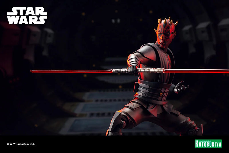 KOTOBUKIYA ARTFX SW203 Darth Maul 1/7 Scale Figure - Star Wars The Clone Wars 1/7 Scale Figure