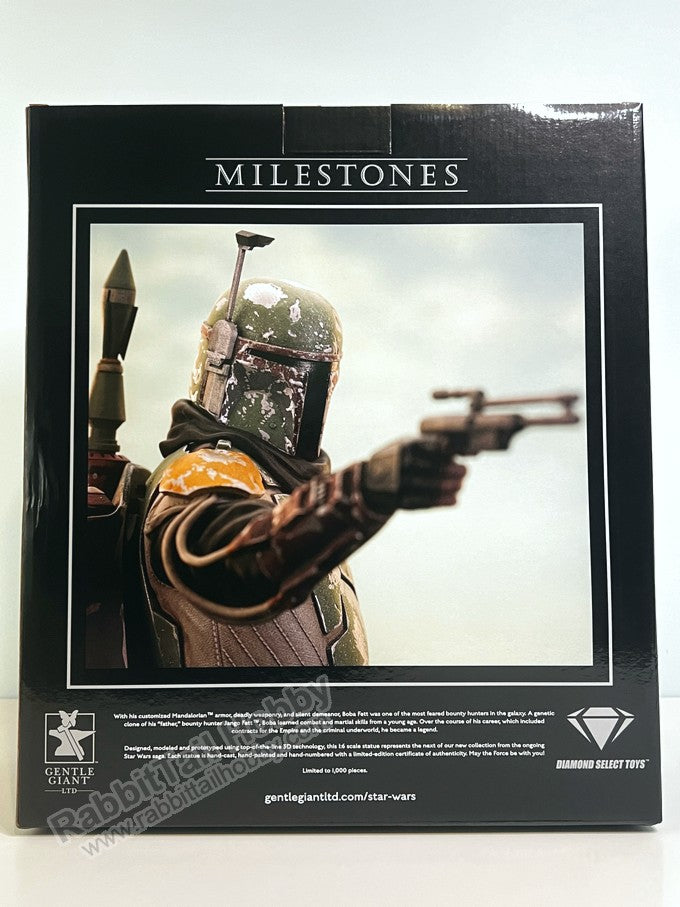 DIAMOND SELECT TOYS Mandalorian Boba Fett 1/6 Scale Limited Edition Statue - Star Wars Milestones