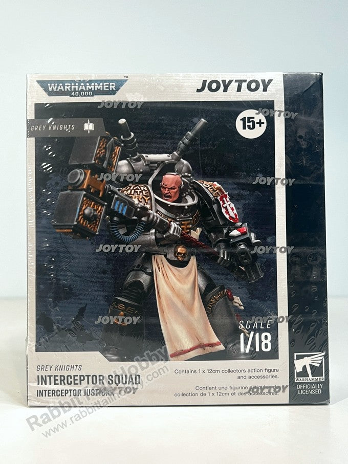 JOYTOY Warhammer 40K Grey Knights Interceptor Squad Interceptor Justicar 1/18 Scale Action Figure