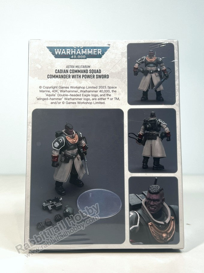 JOYTOY Warhammer 40k Astra Militarum Cadian Command Squad Commander with Power Sword 1/18 Scale Action Figure