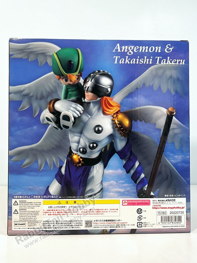 Megahouse G.E.M. Angemon & Takaishi Takeru - Digimon Adventure Non Scale Figure