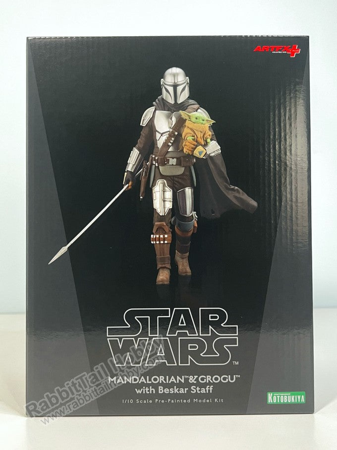 KOTOBUKIYA ARTFX+ SW193 The Mandalorian & Grogu with Beskar Staff - The Mandalorian 1/10 Scale Figure