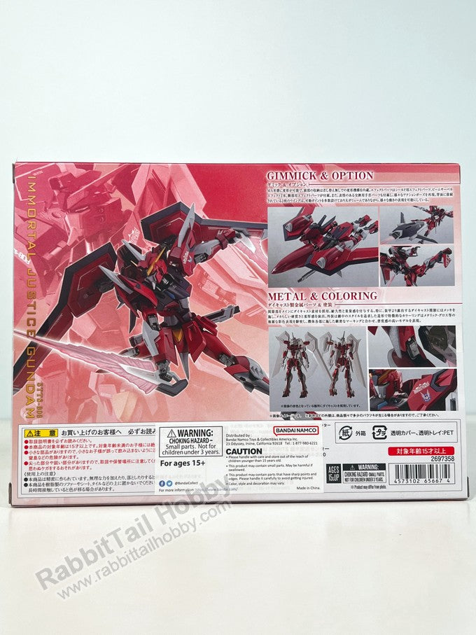 BANDAI Tamashii Nations Metal Robot Spirits Immortal Justice Gundam - Gundam SEED Freedom Action Figure