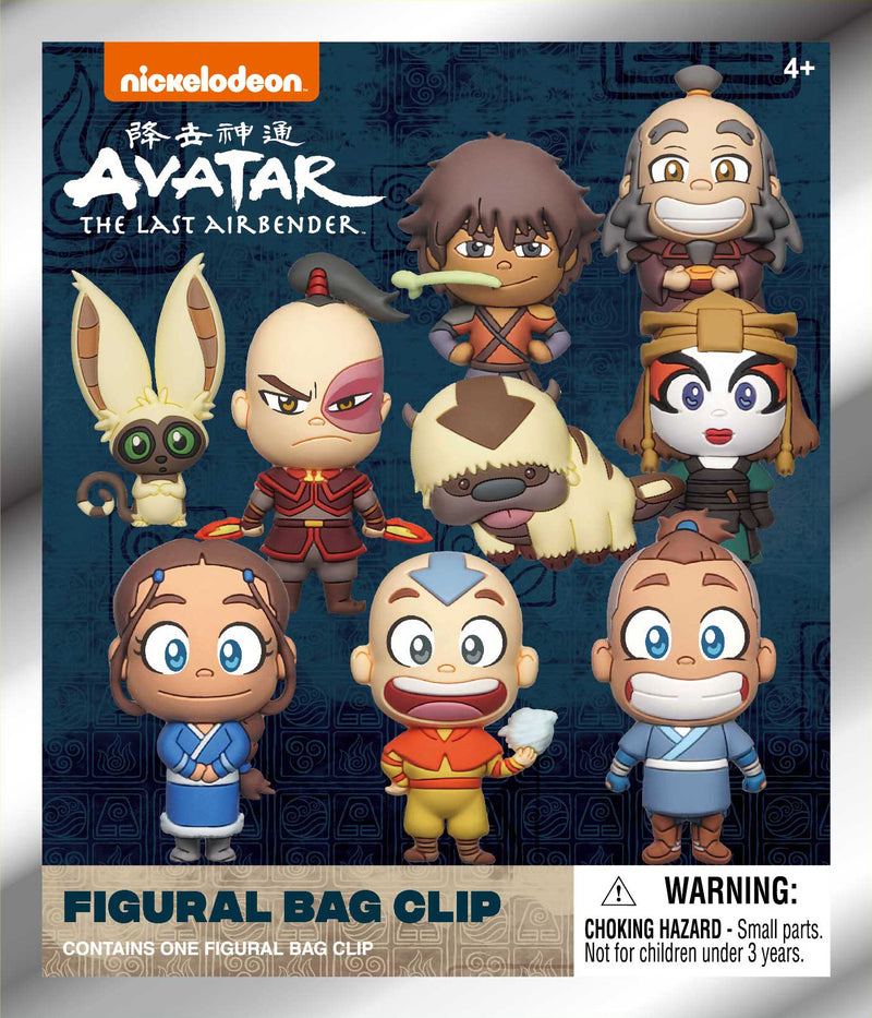 Monogram Avatar The Last Airbender 3D Foam Collectible Figural Bag Clip 24 Pcs Series 1