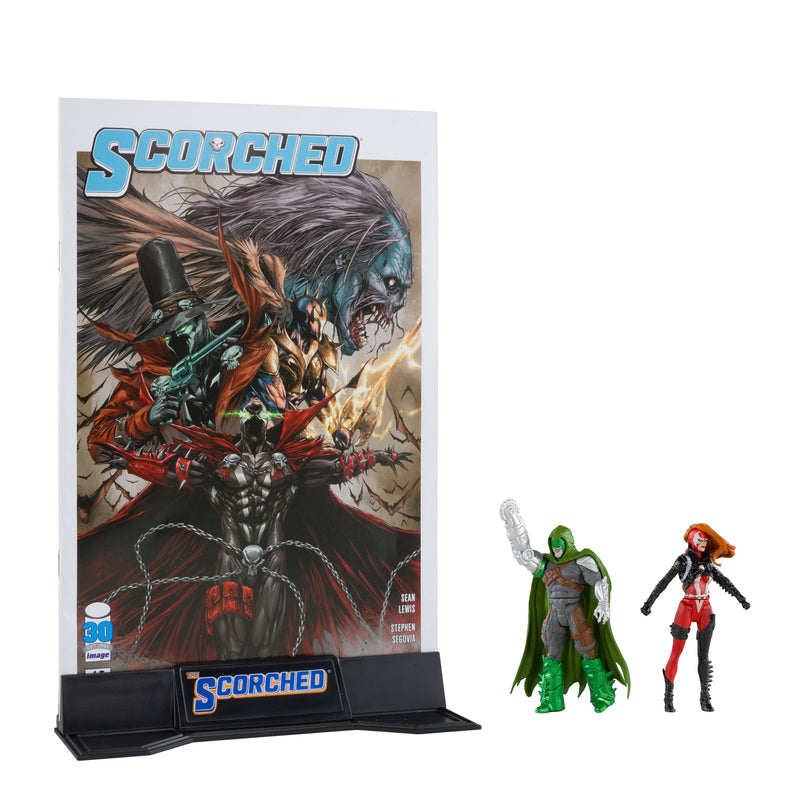 MCFARLANE Spawn Page Punchers 2pk She Spawn and Curse 3in Action Figures with Comic