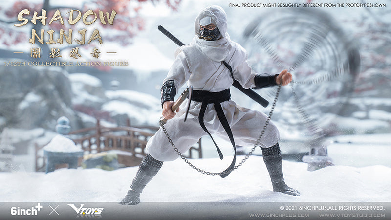 VTOYS X 6INCH SN003 Shadow Ninja (White) 1/12 Scale Figure - Action Figure