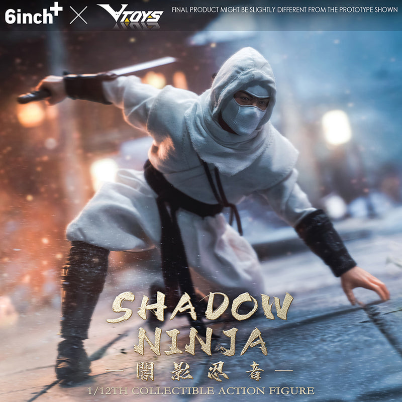 VTOYS X 6INCH SN003 Shadow Ninja (White) 1/12 Scale Figure - Action Figure