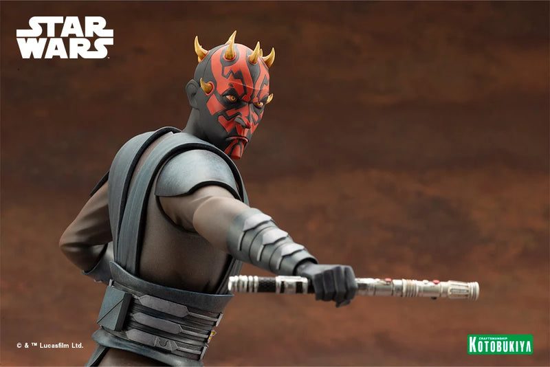 KOTOBUKIYA ARTFX SW203 Darth Maul 1/7 Scale Figure - Star Wars The Clone Wars 1/7 Scale Figure