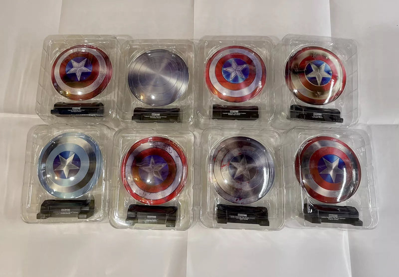 DIAMOND SELECT TOYS Porcelain Shield Collection Captain America Box Full Set Infinity Saga (8 Pcs) - Marvel